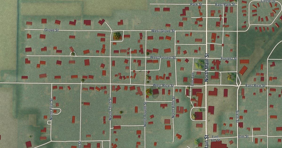 Map of Continental, Ohio in 2026