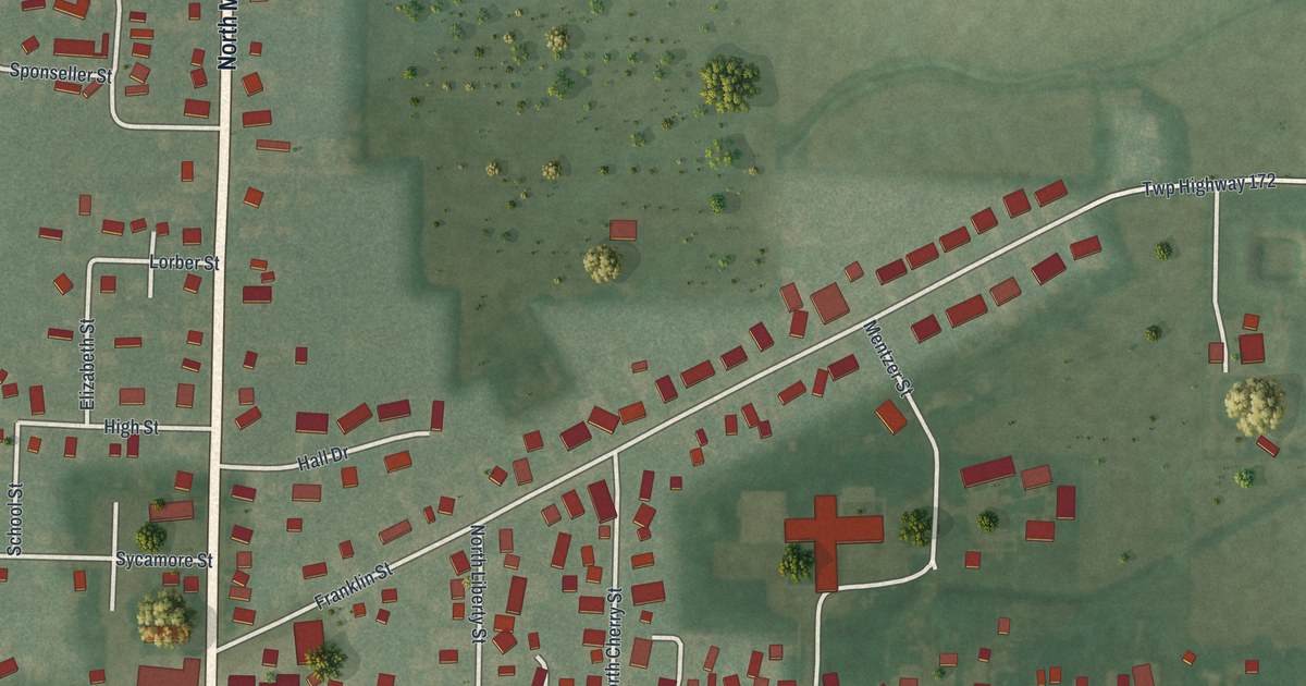 Map of Convoy, Ohio in 2026
