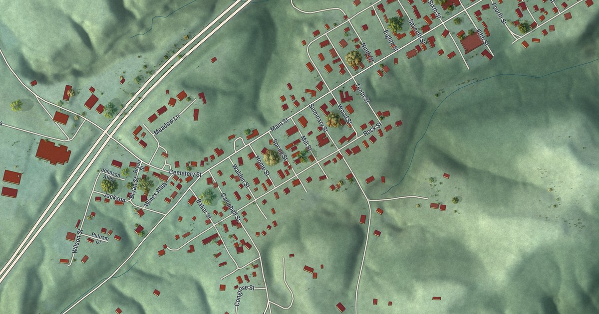 Map of Coolville, Ohio in 2026