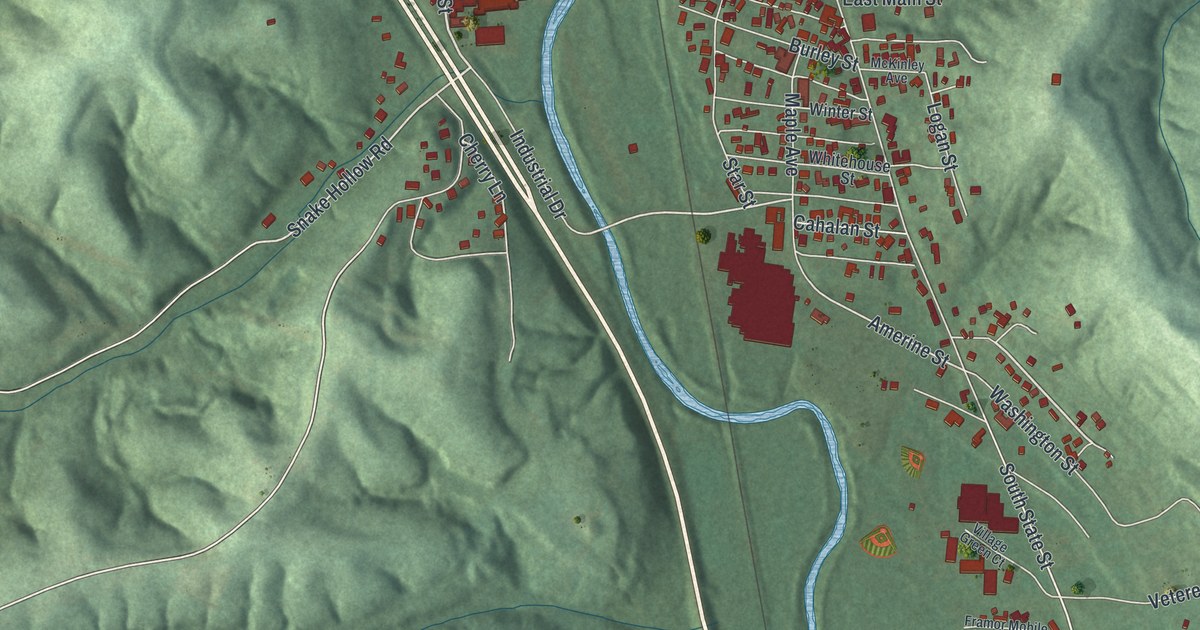 Map of Crooksville, Ohio in 2026