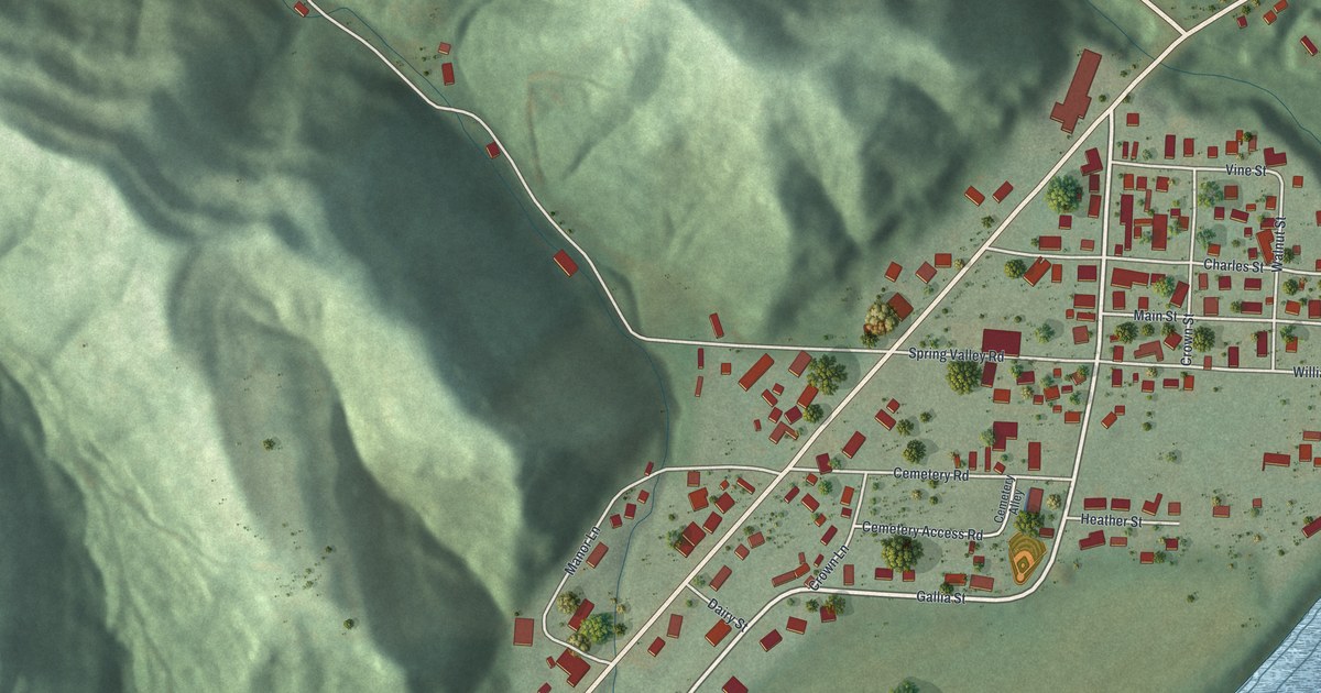 Map of Crown City, Ohio in 2026