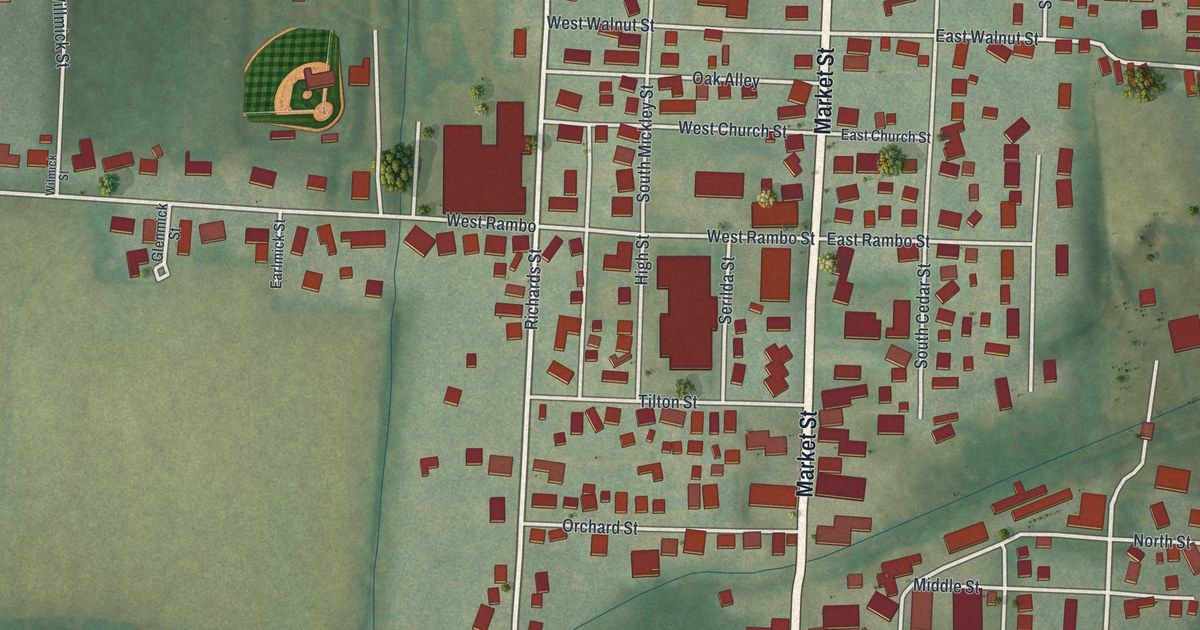 Map of Danville, Ohio in 2026