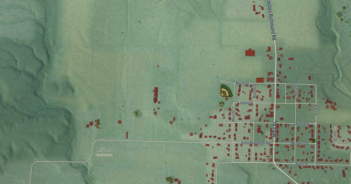 Map of Darrtown, Ohio in 2026
