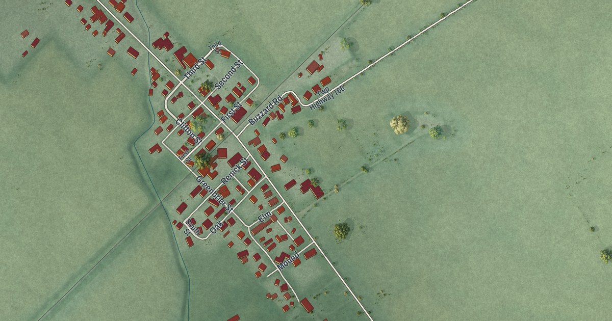 Map of Derby, Ohio in 2026