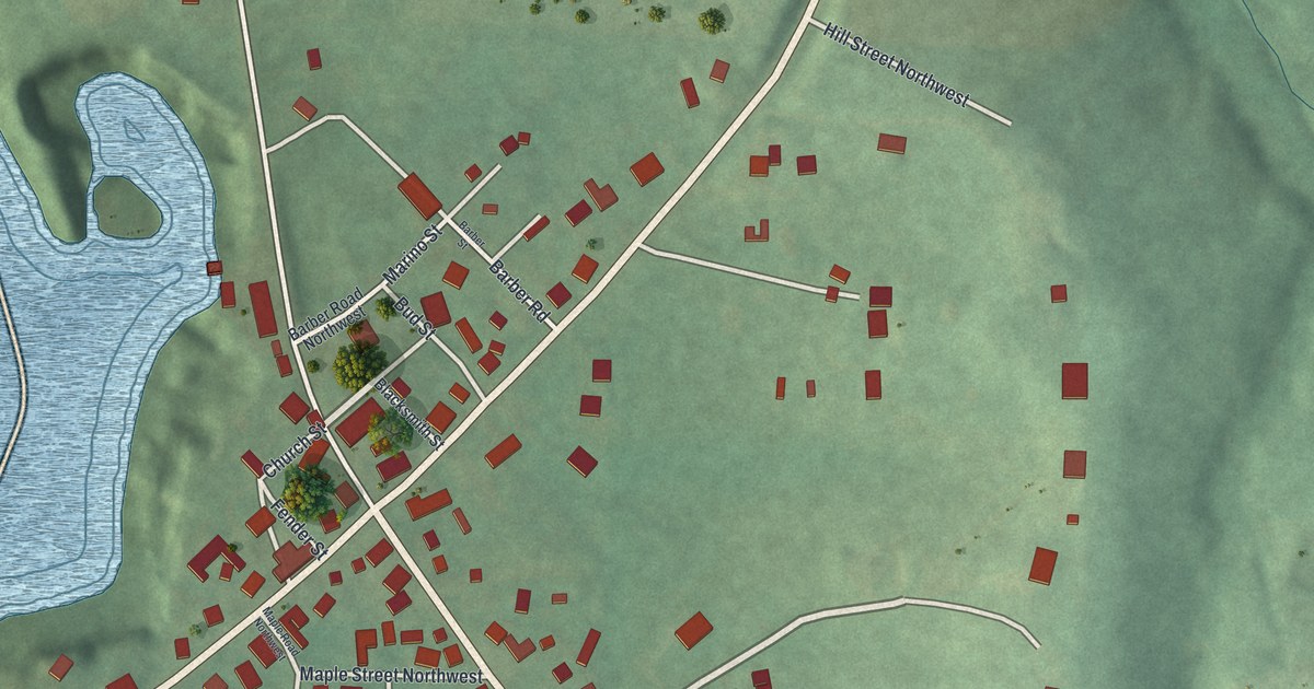 Map of Dundee, Ohio in 2026