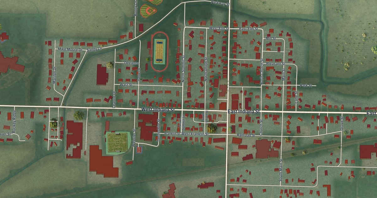 Map of Edon, Ohio in 2026