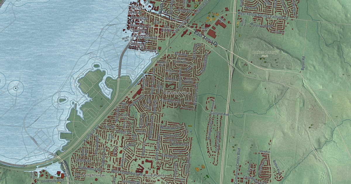 Map of Fairborn, Ohio in 2026