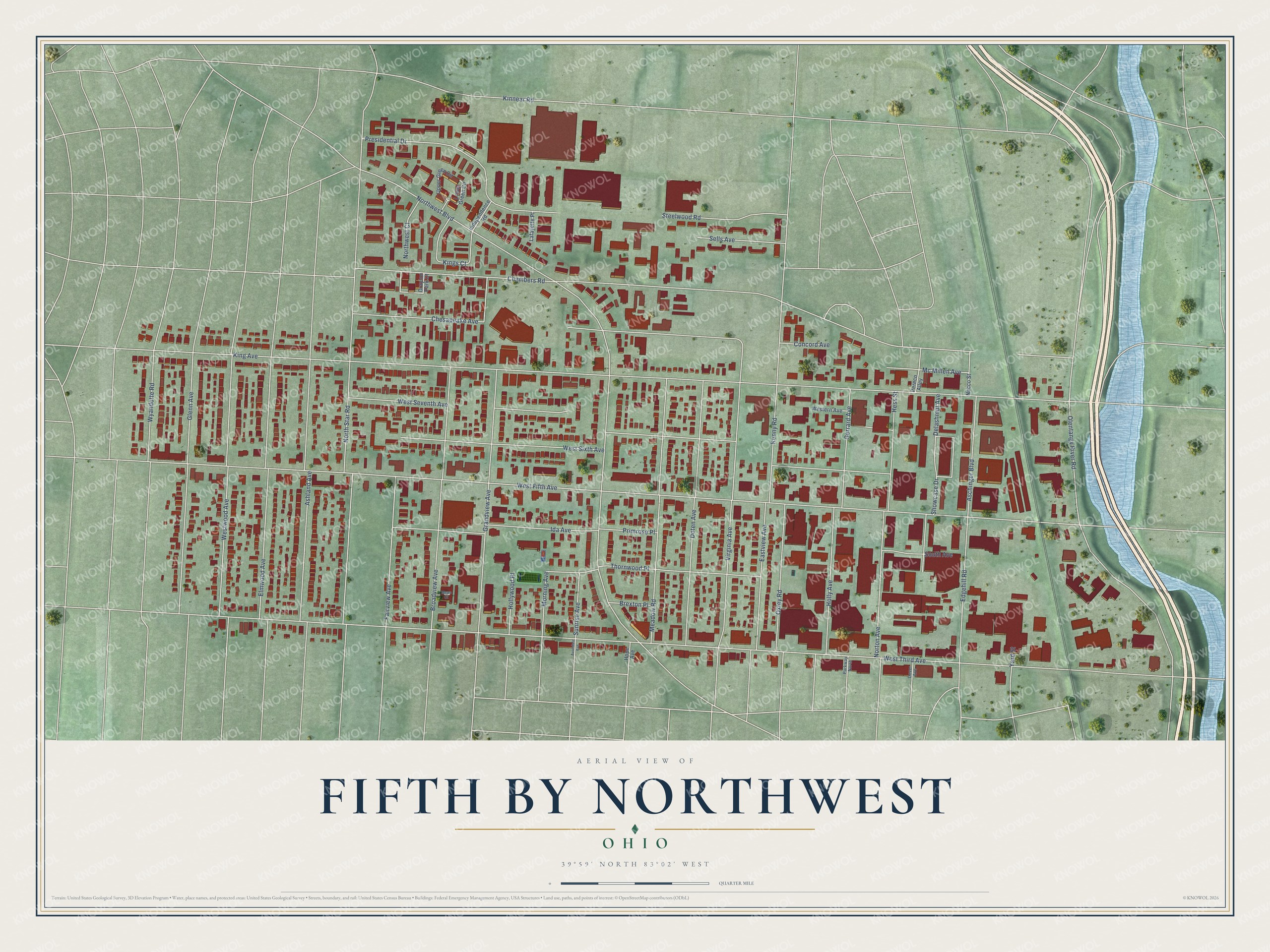 Watermarked full-map preview of Fifth by Northwest, Ohio