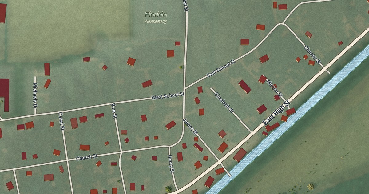 Map of Florida, Ohio in 2026