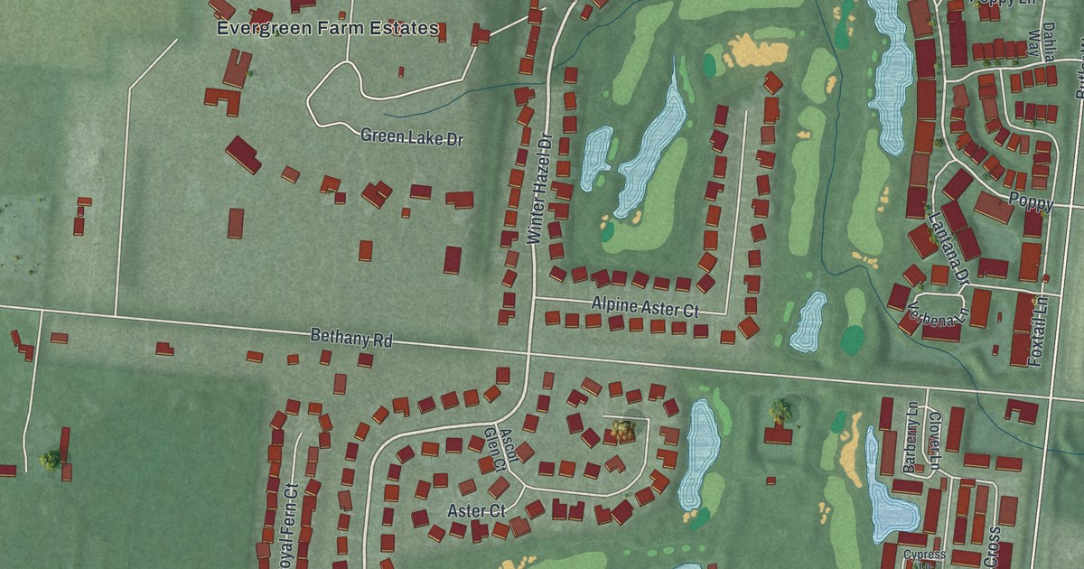 Map of Four Bridges, Ohio in 2026