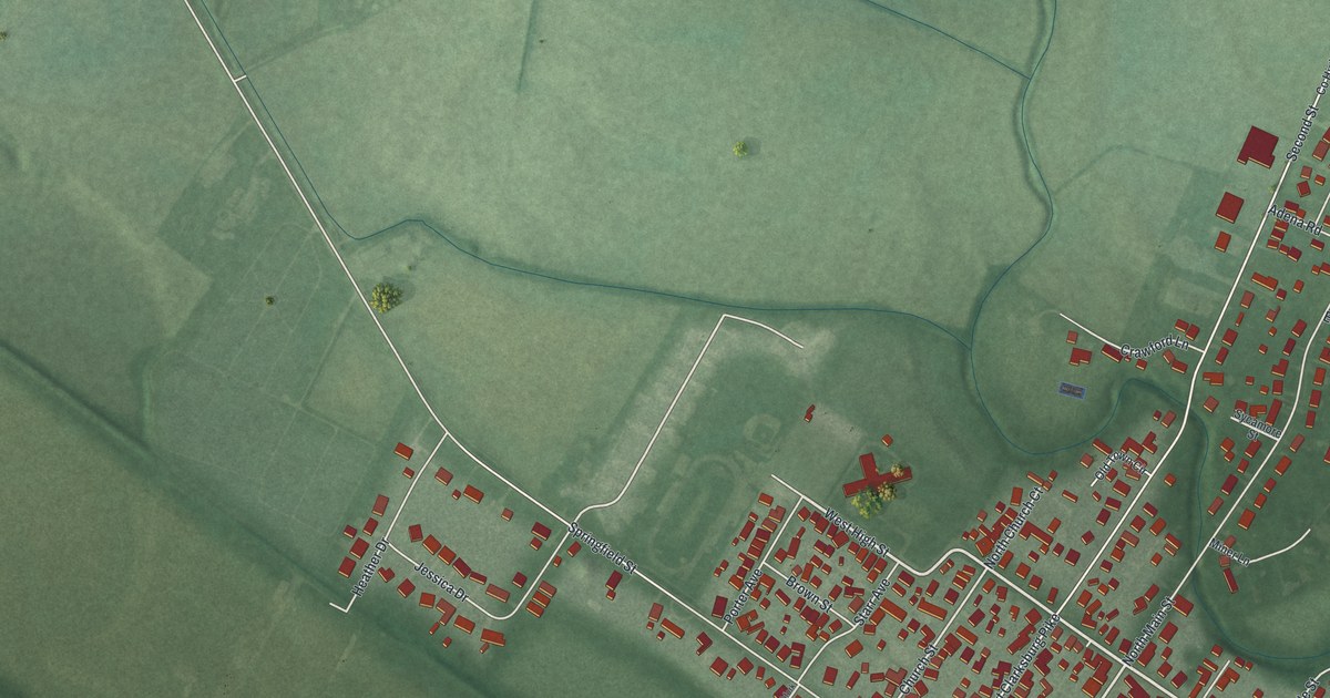 Map of Frankfort, Ohio in 2026