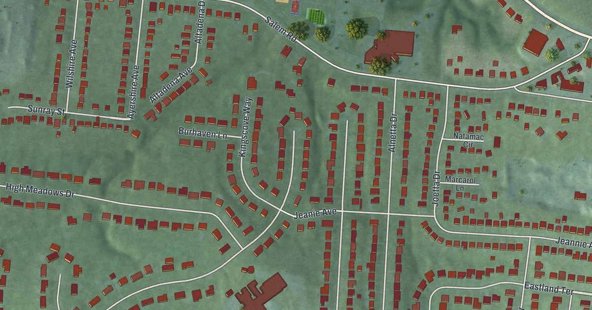Map of Fruit Hill, Ohio in 2026