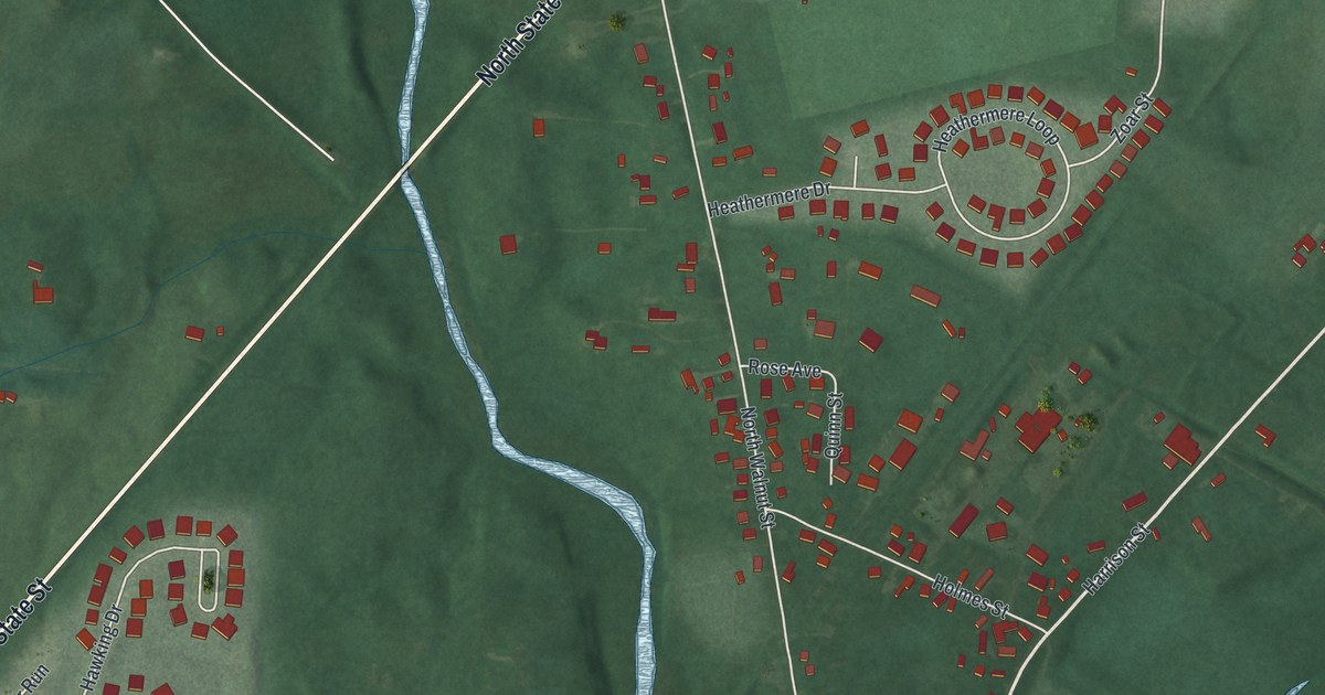 Map of Galena, Ohio in 2026