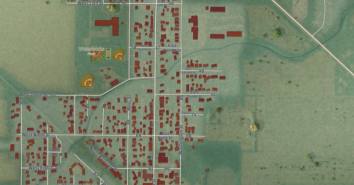 Map of Genoa, Ohio in 2026