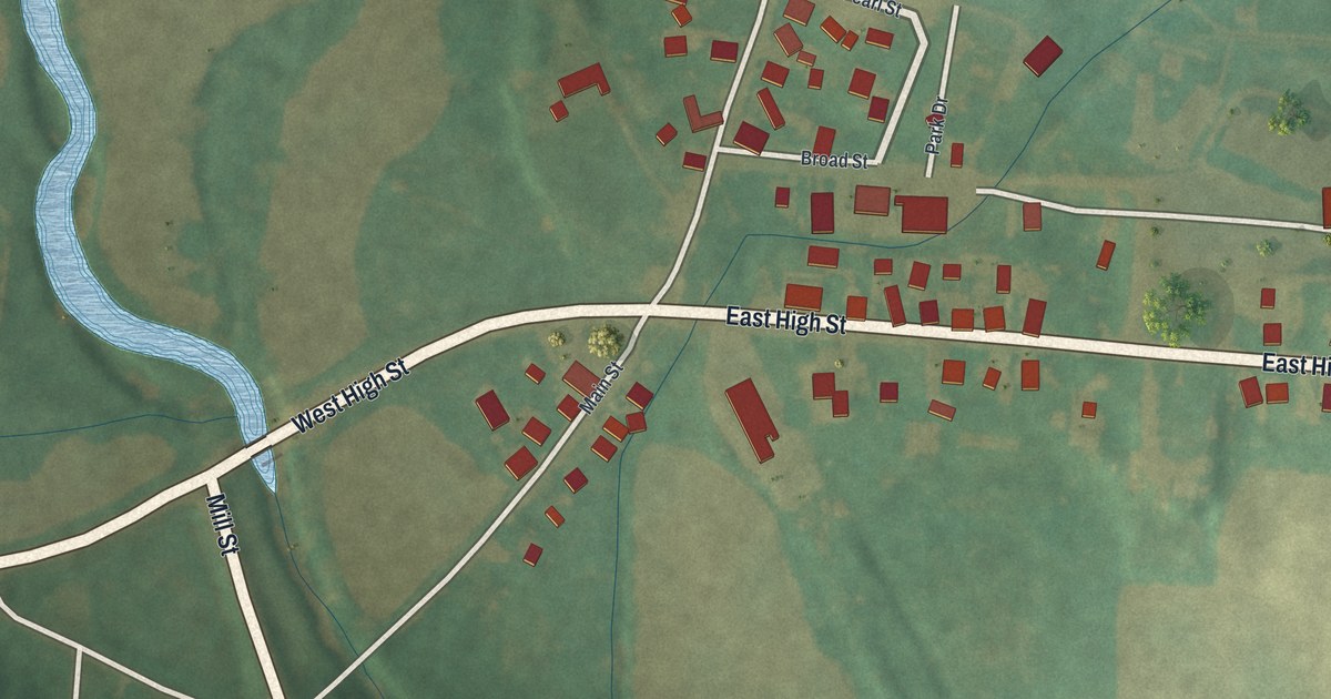 Map of Glenford, Ohio in 2026