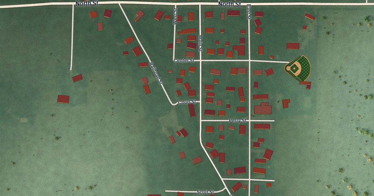 Map of Gordon, Ohio in 2026