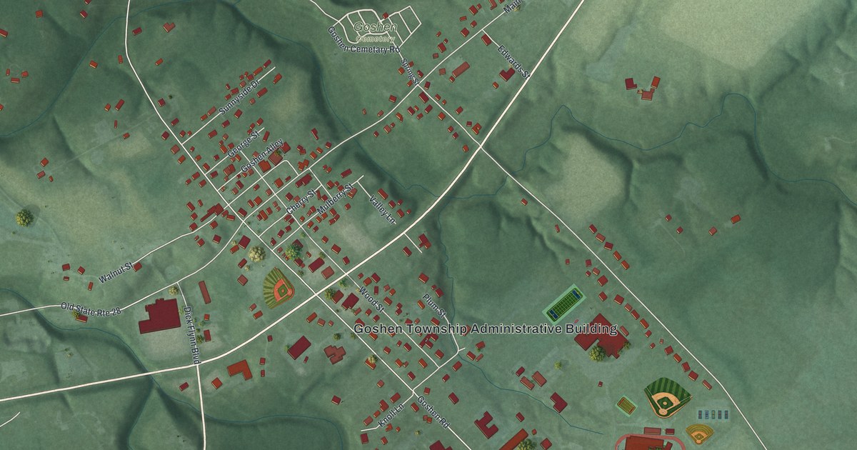 Map of Goshen, Ohio in 2026