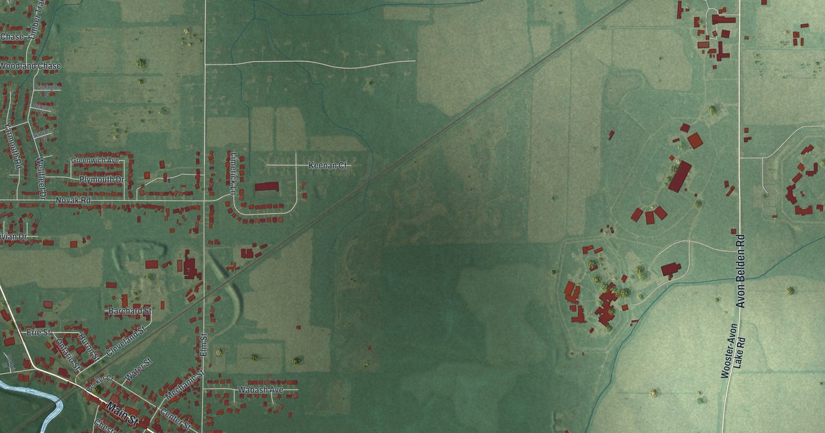 Map of Grafton, Ohio in 2026