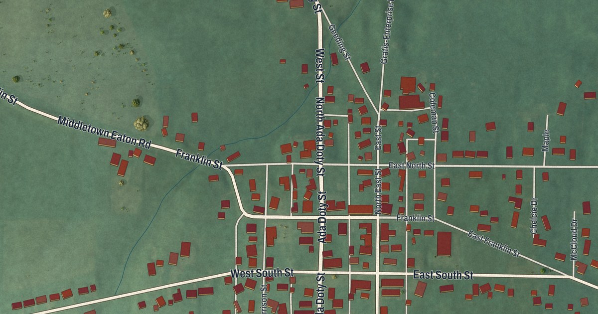 Map of Gratis, Ohio in 2026