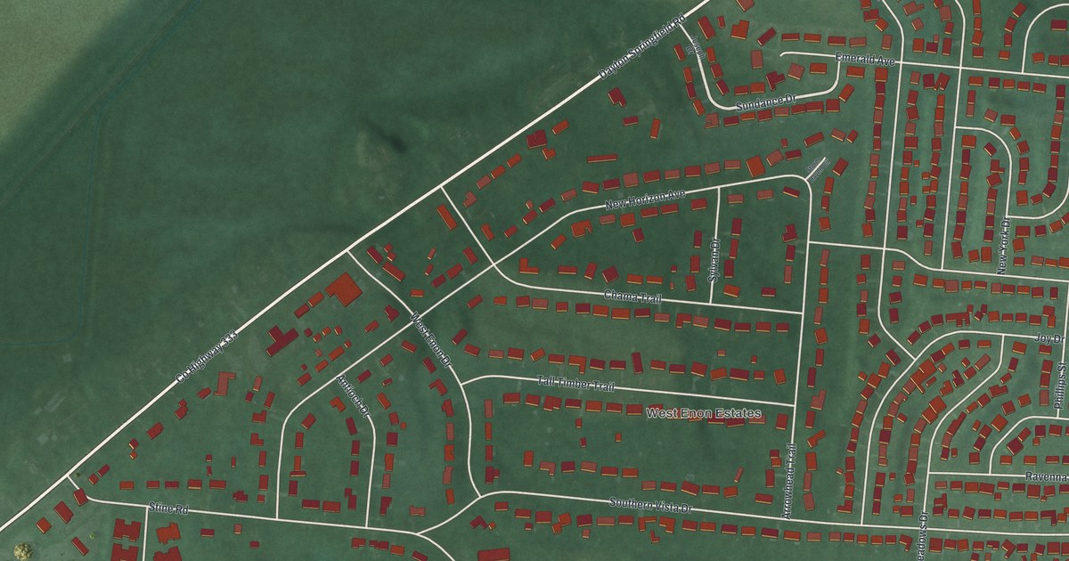 Map of Green Meadows, Ohio in 2026