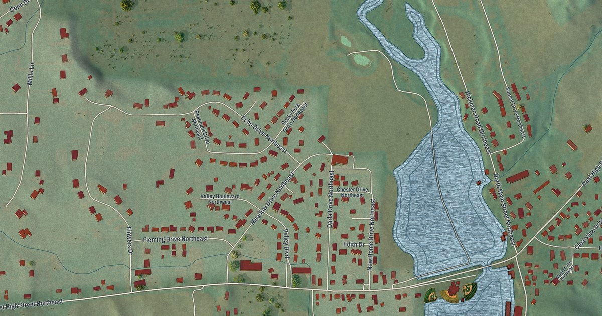Map of Hanover, Ohio in 2026