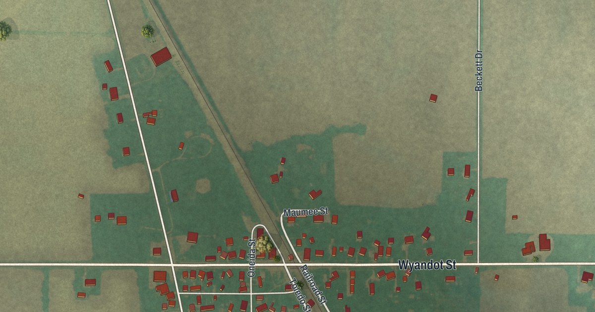 Map of Harpster, Ohio in 2026