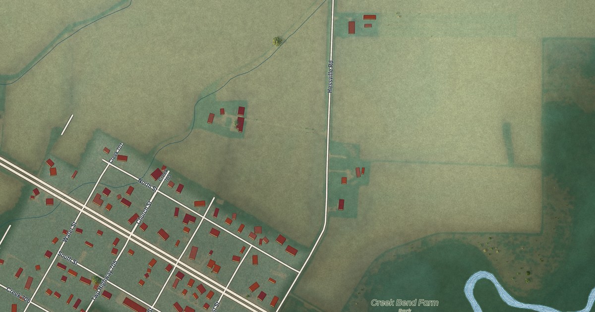 Map of Hessville, Ohio in 2026