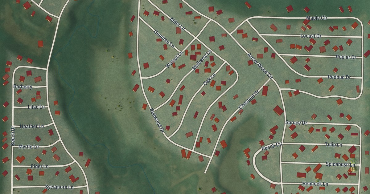 Map of Hidden Lakes, Ohio in 2026