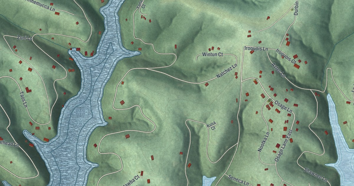 Map of Hide-A-Way Hills, Ohio in 2026