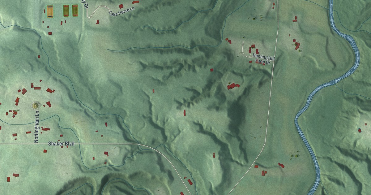 Map of Hunting Valley, Ohio in 2026