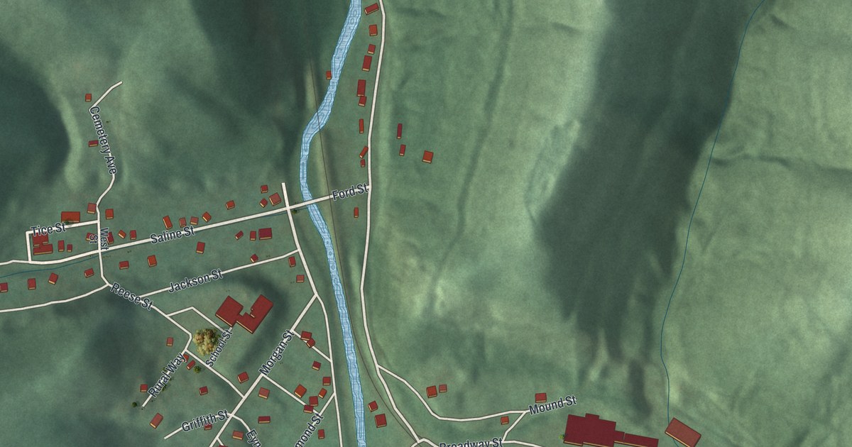 Map of Irondale, Ohio in 2026