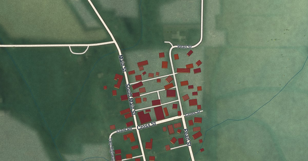 Map of Ithaca, Ohio in 2026