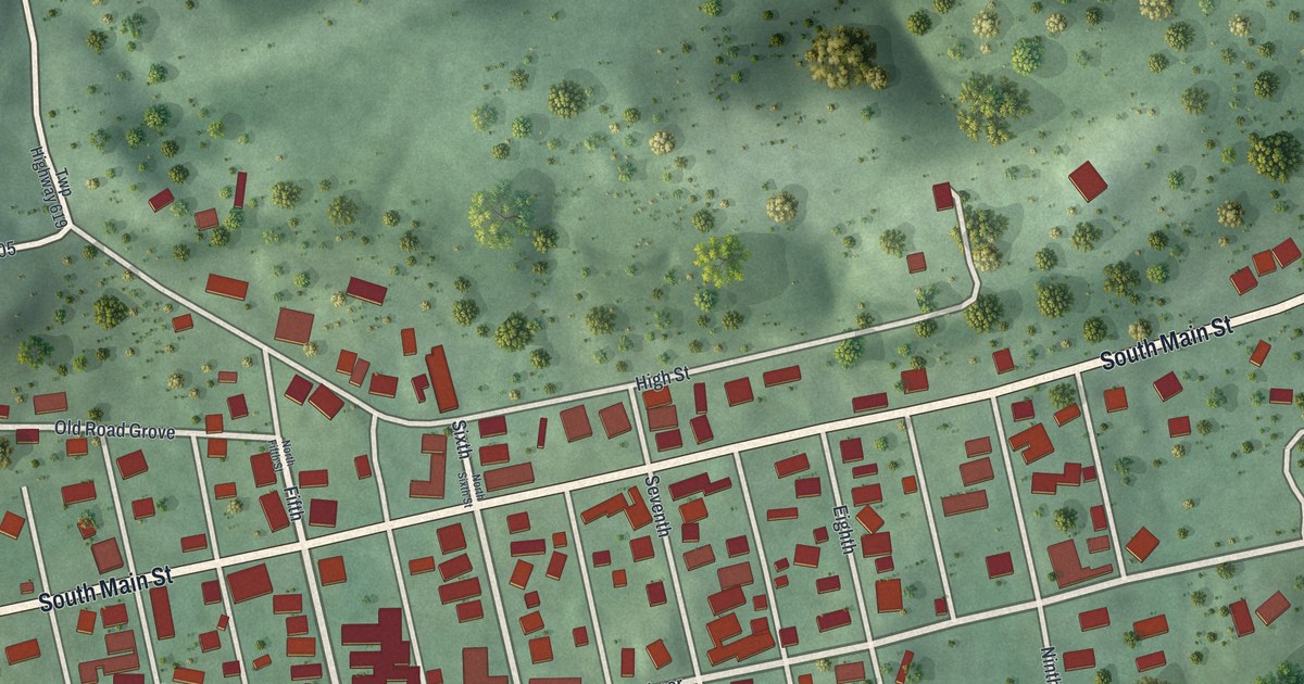 Map of Jacksonville, Ohio in 2026