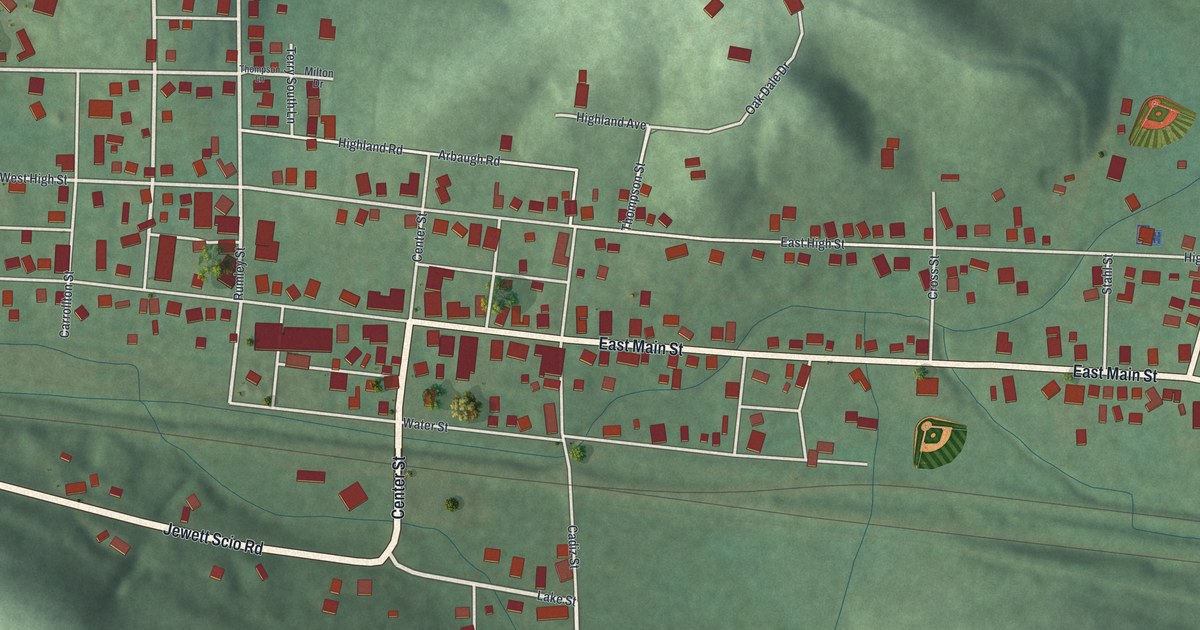 Map of Jewett, Ohio in 2026