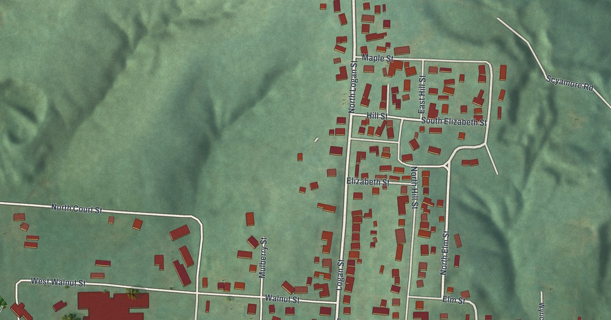 Map of Junction City, Ohio in 2026
