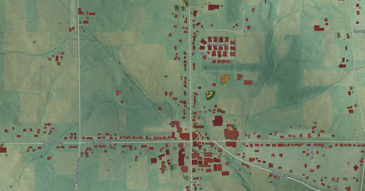 Map of Kidron, Ohio in 2026