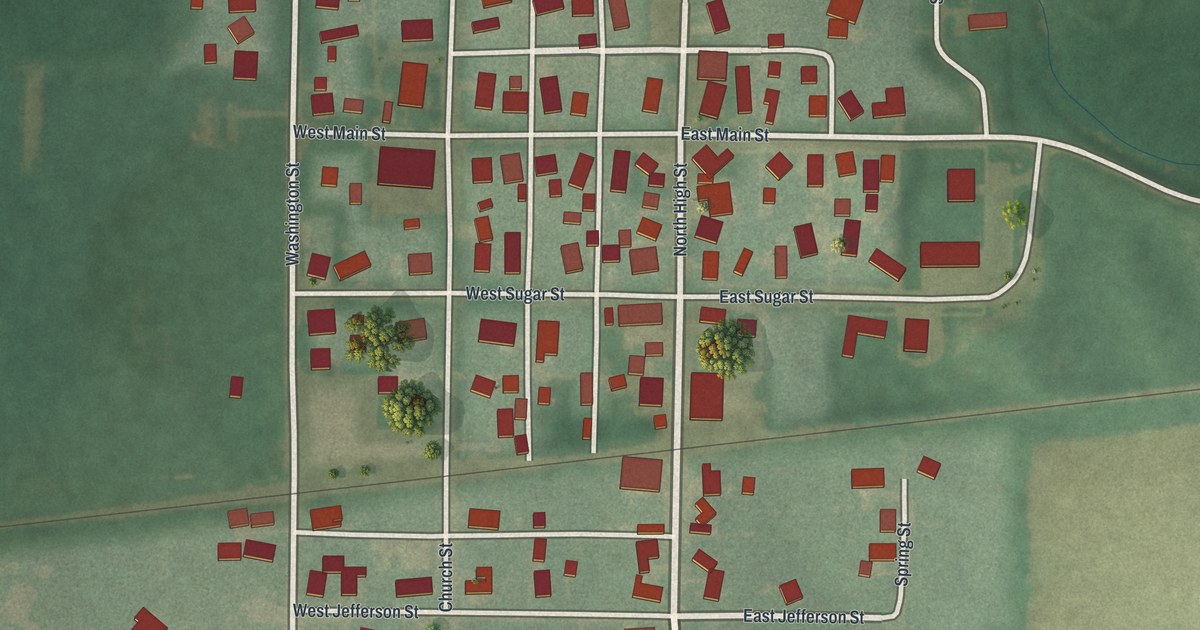 Map of Lafayette, Ohio in 2026