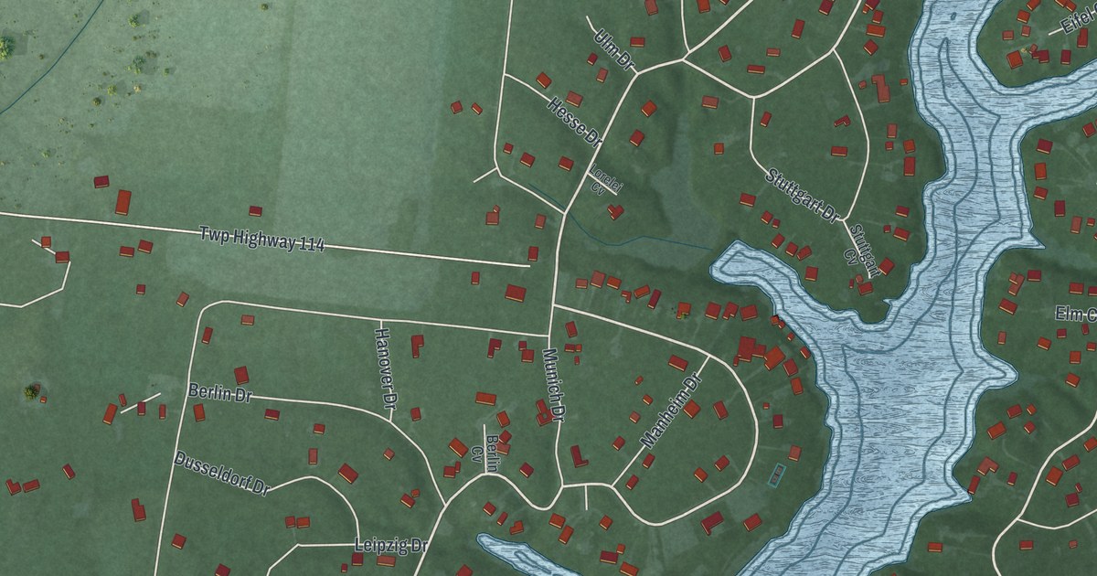 Map of Lake Lorelei, Ohio in 2026
