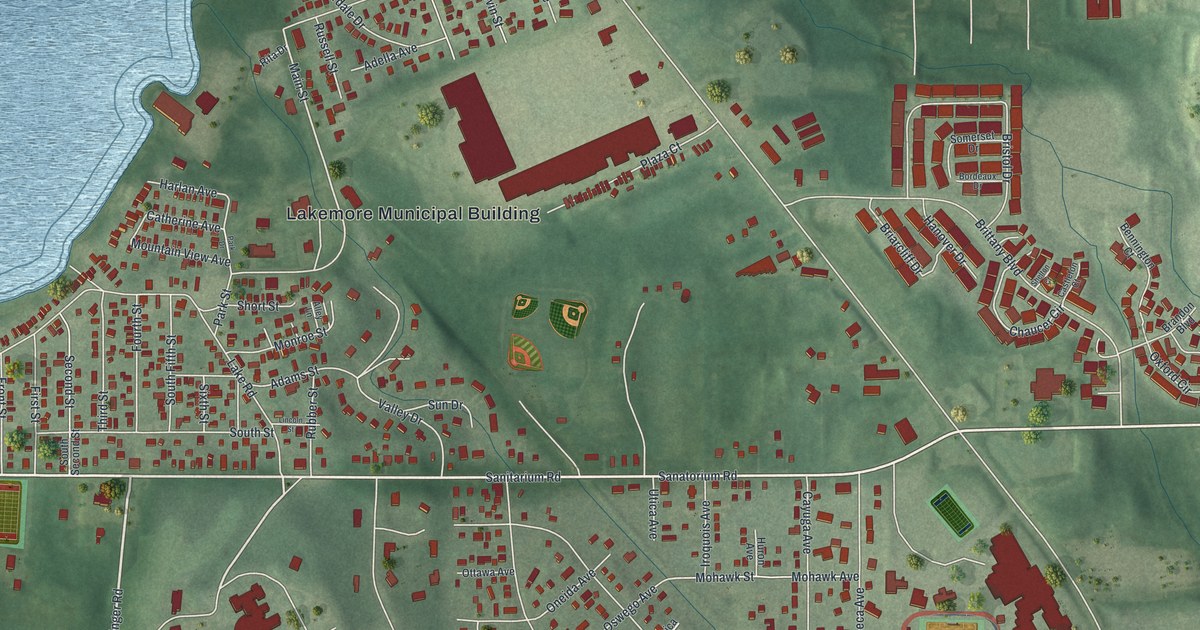 Map of Lakemore, Ohio in 2026