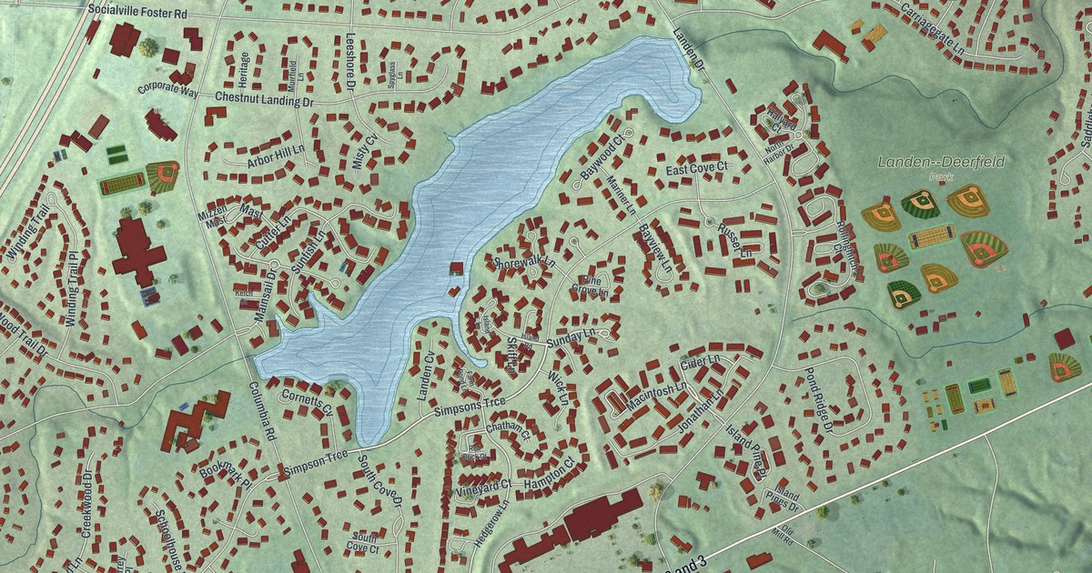 Map of Landen, Ohio in 2026