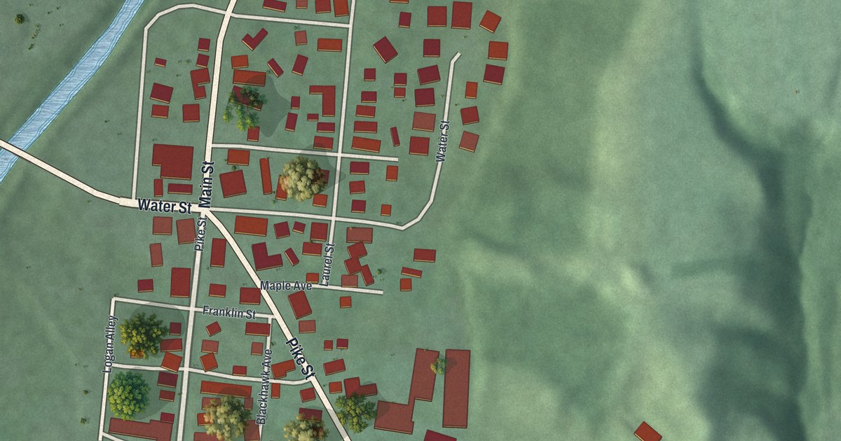 Map of Laurelville, Ohio in 2026