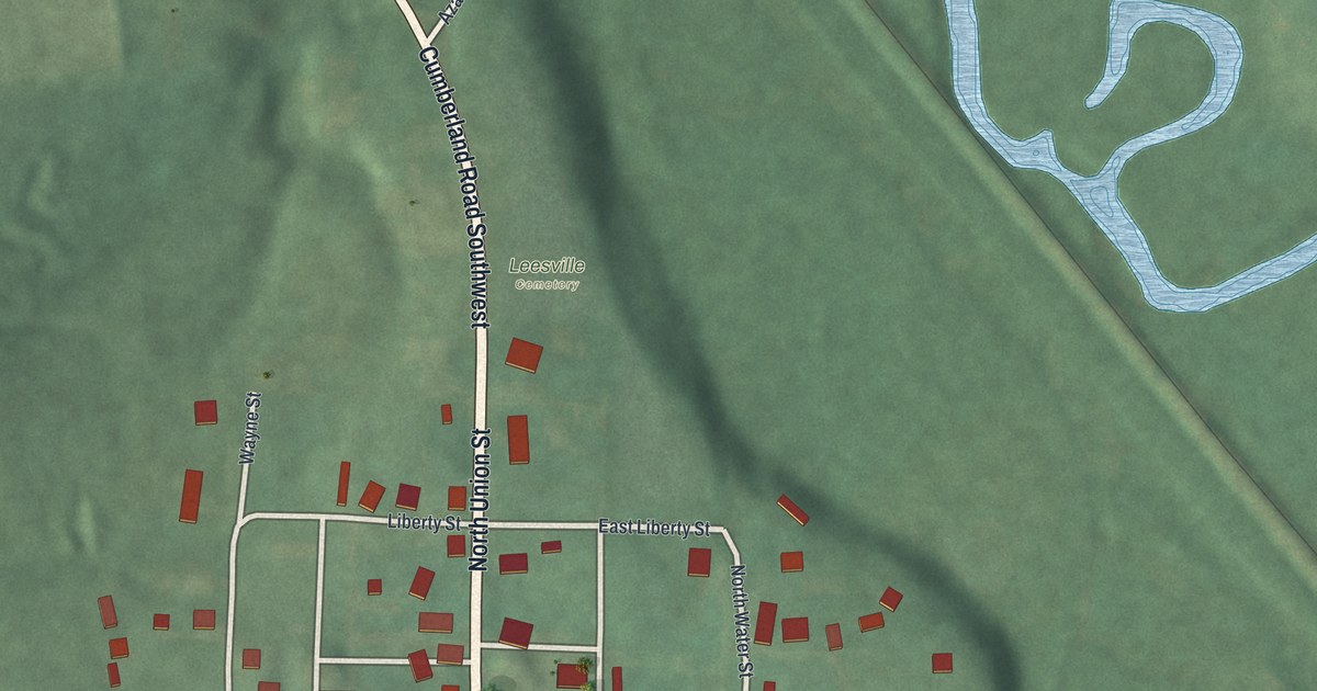 Map of Leesville, Ohio in 2026