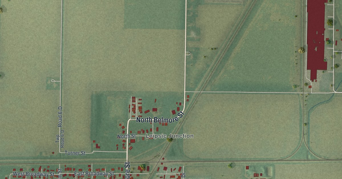 Map of Leipsic, Ohio in 2026