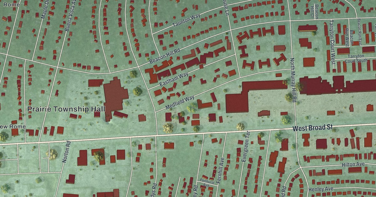 Map of Lincoln Village, Ohio in 2026