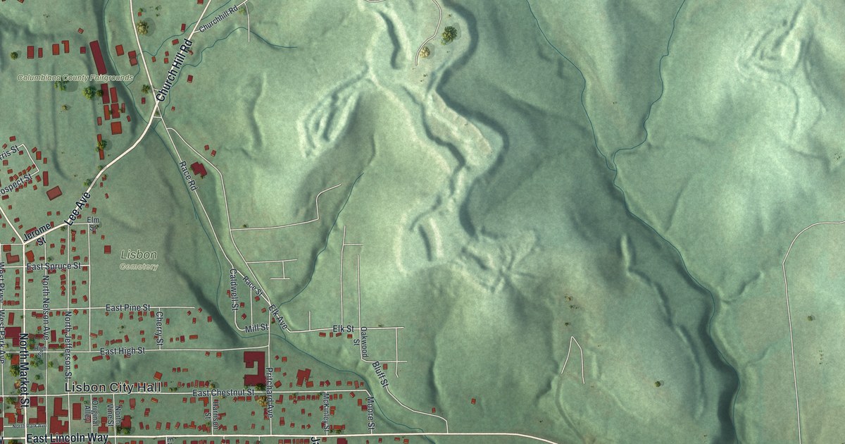 Map of Lisbon, Ohio in 2026