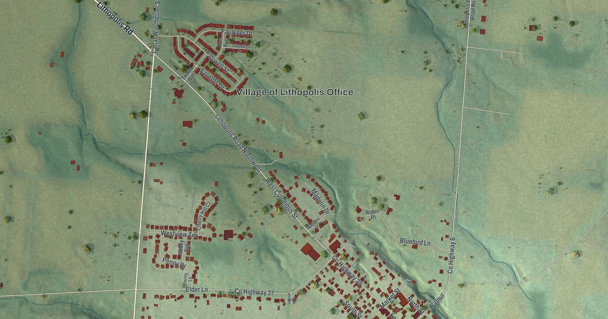 Map of Lithopolis, Ohio in 2026