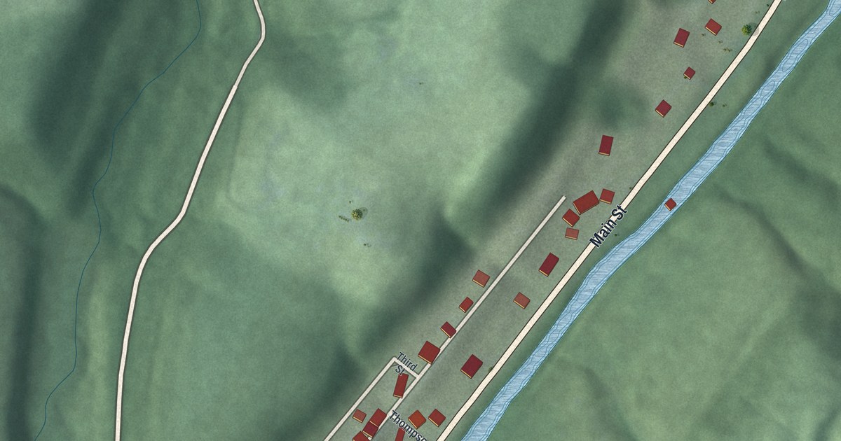 Map of Lower Salem, Ohio in 2026