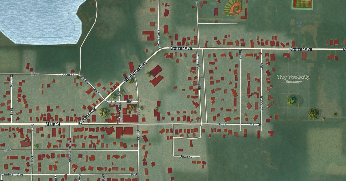 Map of Luckey, Ohio in 2026