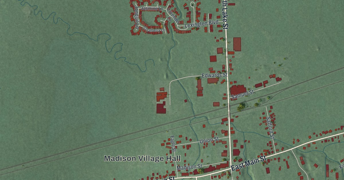 Map of Madison, Ohio in 2026
