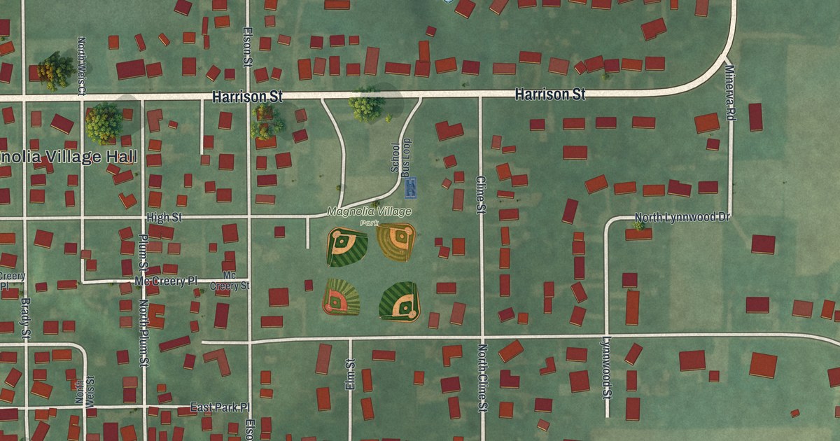 Map of Magnolia, Ohio in 2026
